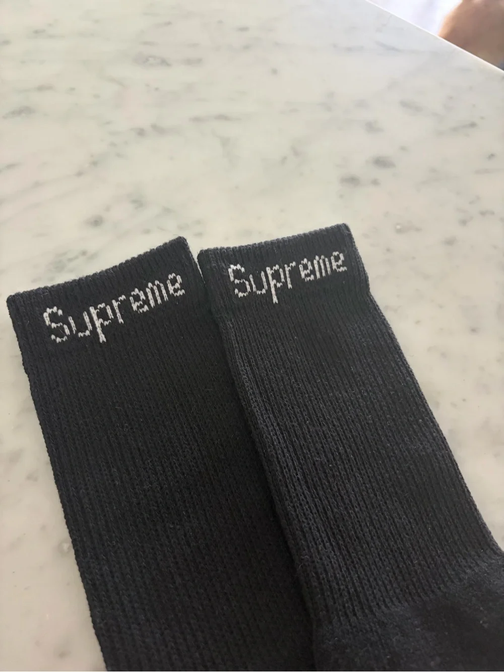 Supreme Black Athletic Crew Socks 1 Pair only